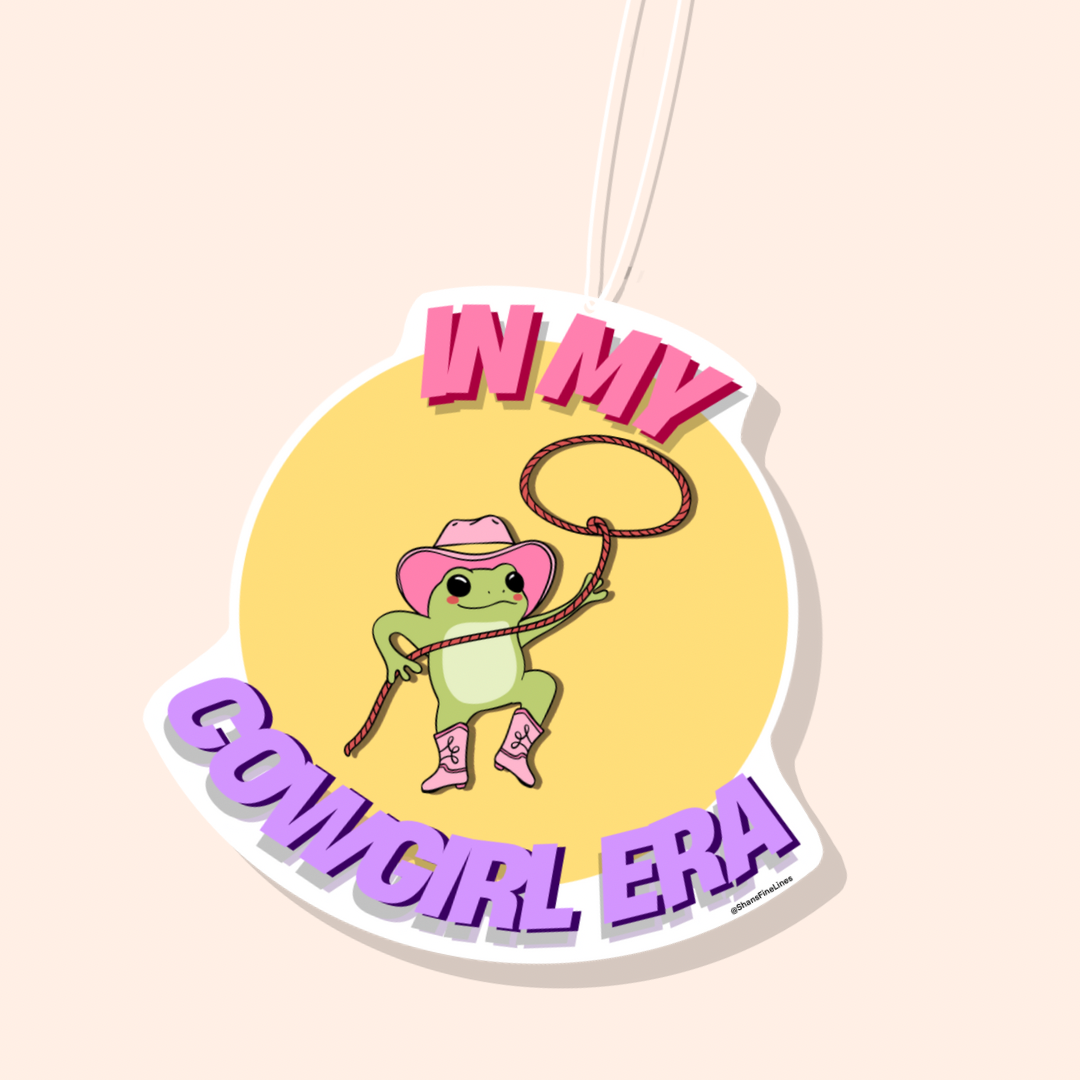 In My Cowgirl Era Frog Car Freshiee