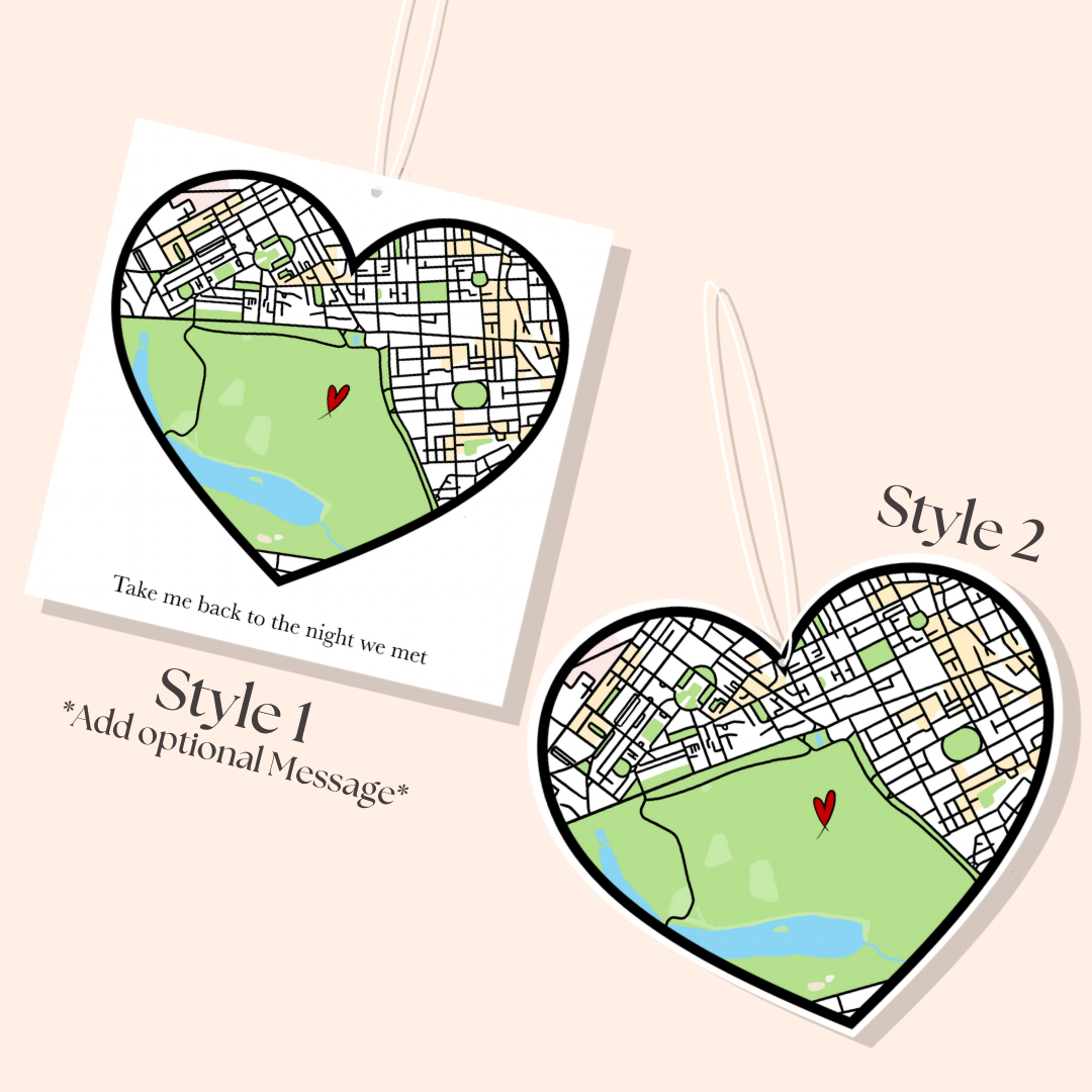 Where We Met Map Car Freshiee