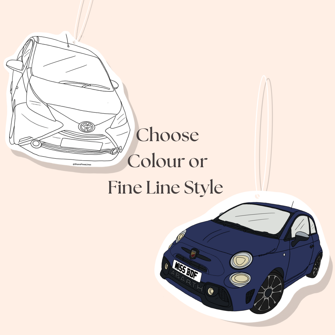 Personalised Car Illustration Car Freshiee