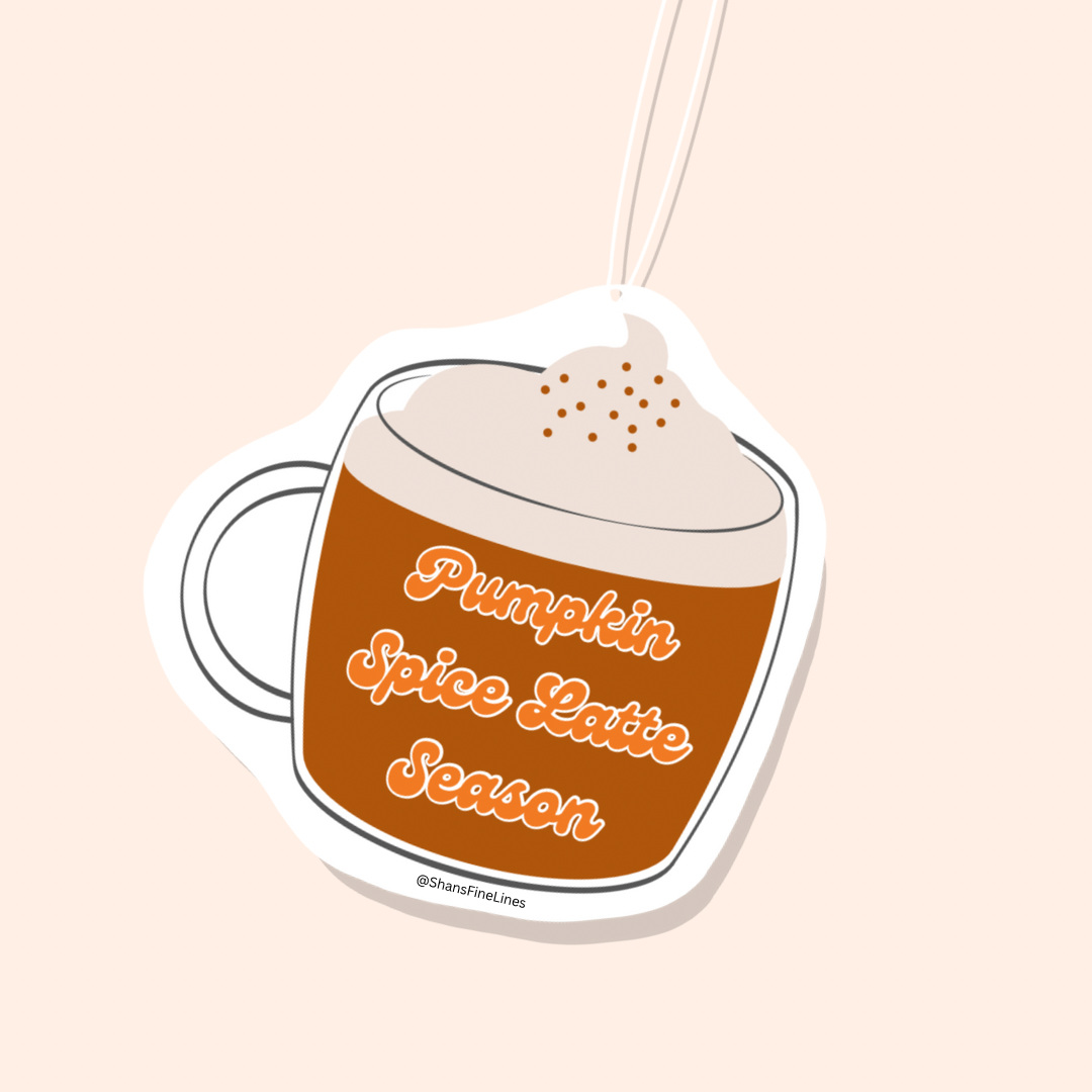 Pumpkin Spice Latte Season Car Freshiee