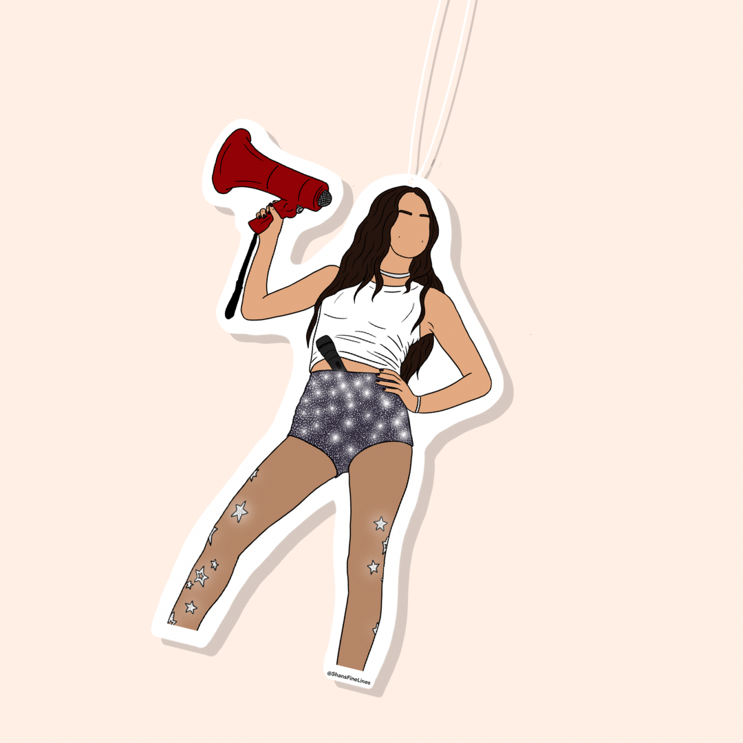 Olivia Inspired Illustration Car Freshiee