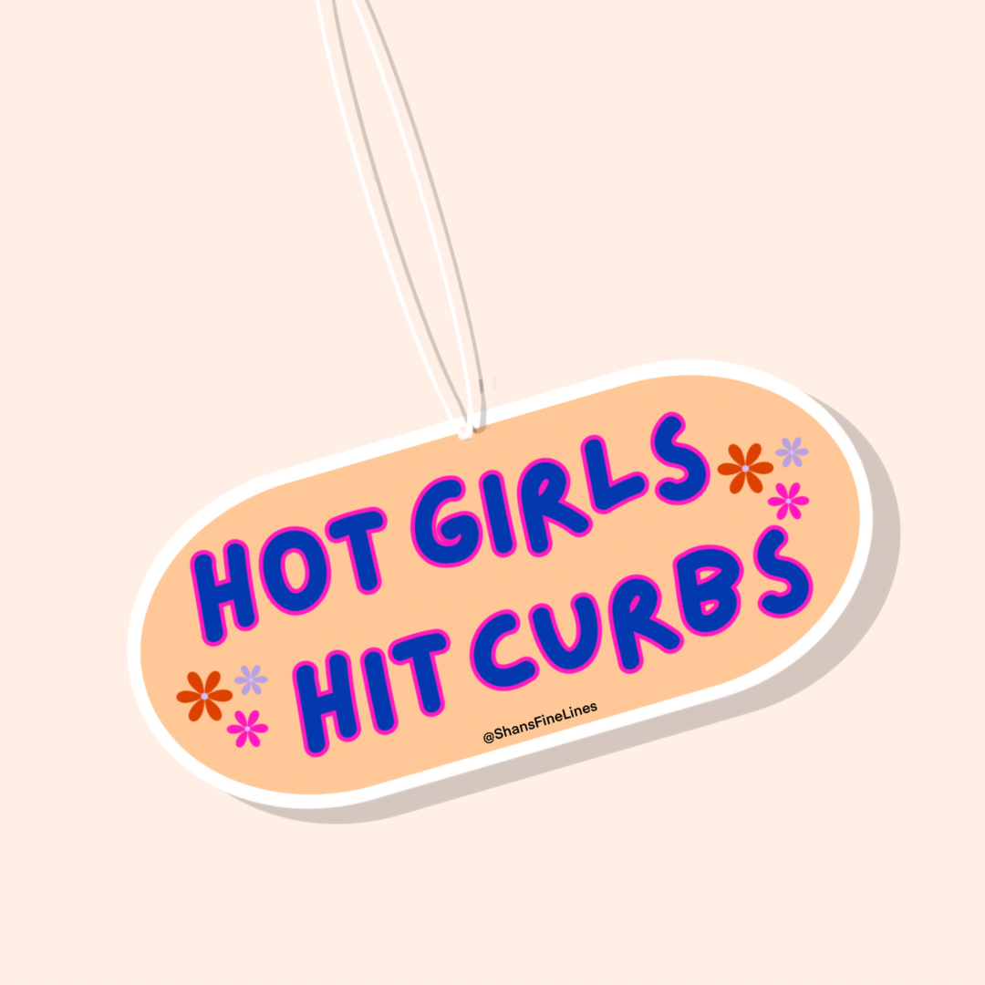 Hot Girls Hit Curbs Car Freshiee