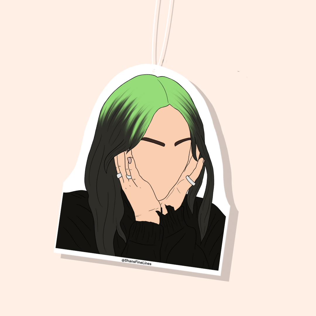 Billie Inspired Illustration Car Freshiee