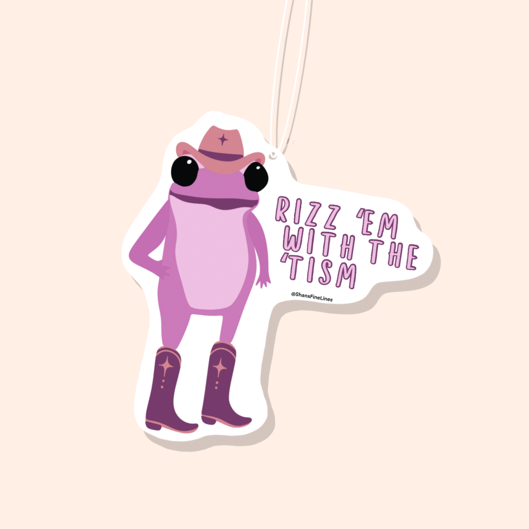 Rizz ‘Em Frog Car Freshiee