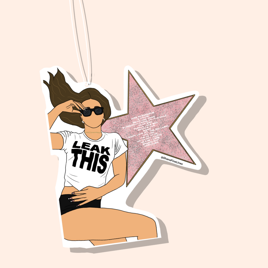 Tate Inspired Hollywood Star Illustration Car Freshiee