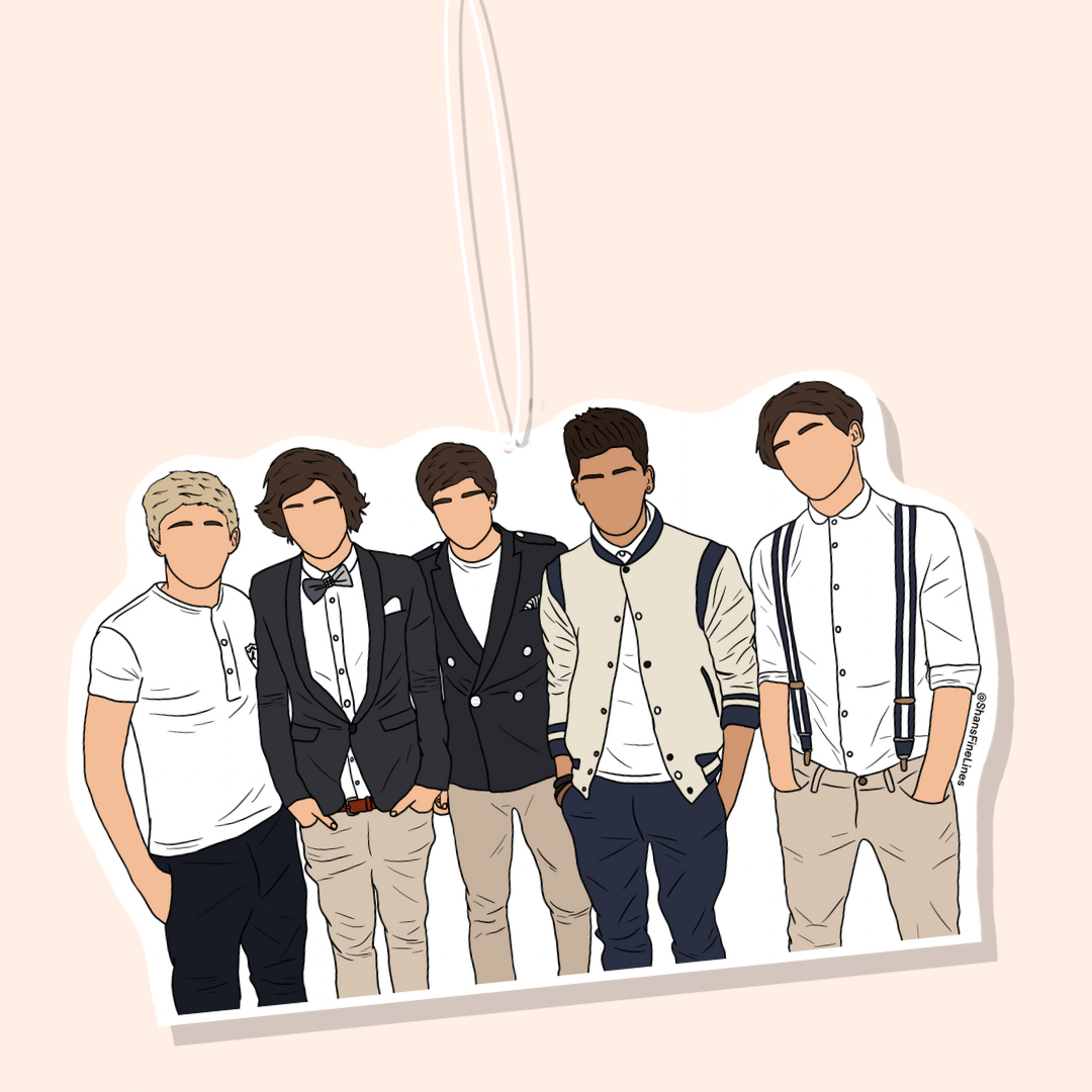 One Direction Inspired Illustration Car Freshiee