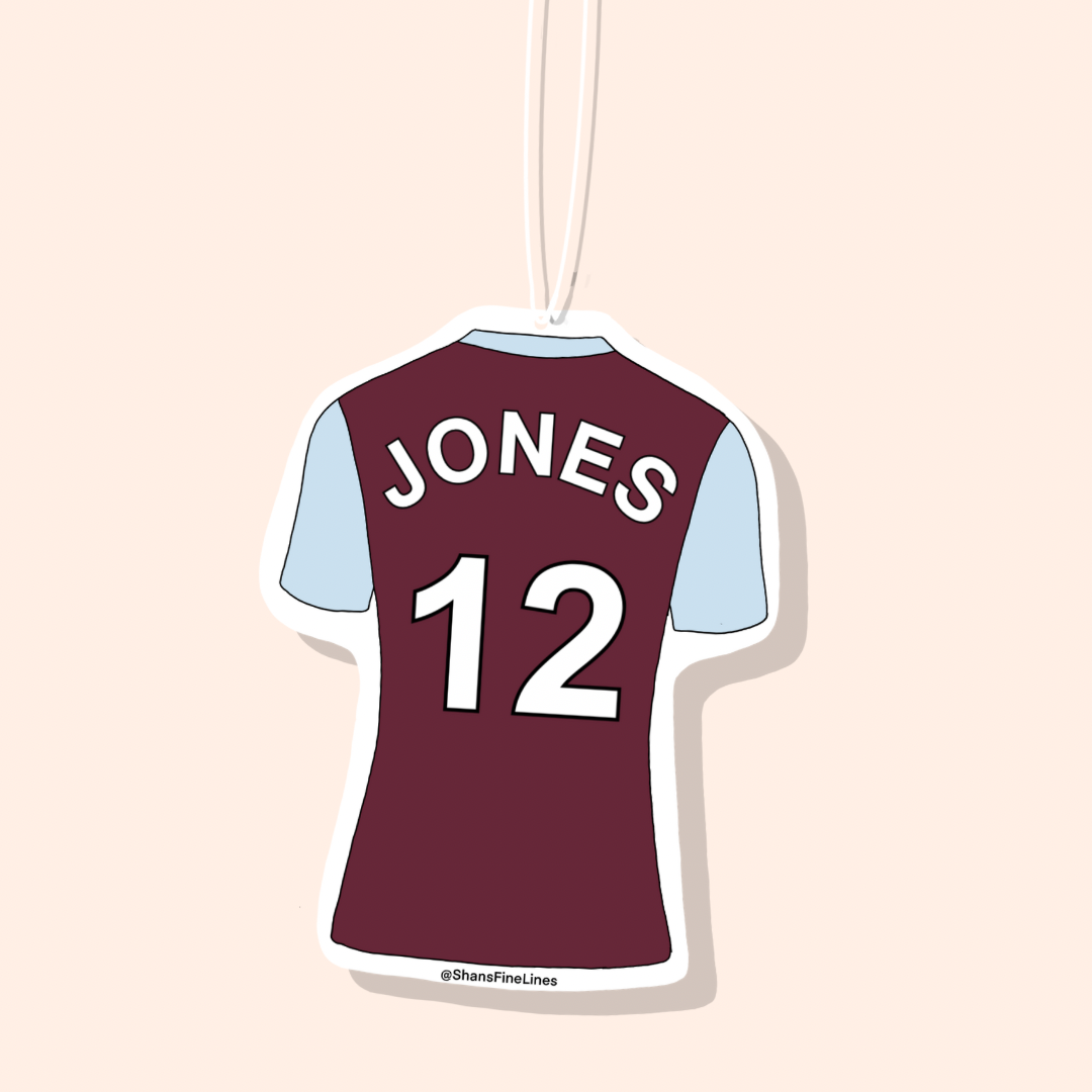 Aston Villa Home Football Shirt Car Freshiee