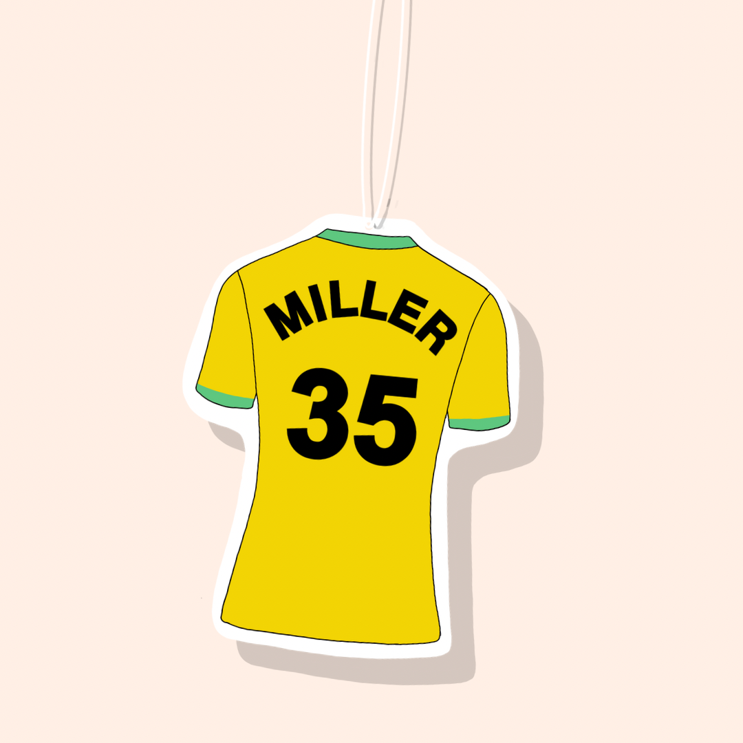 Norwich City Home Football Shirt Car Freshiee