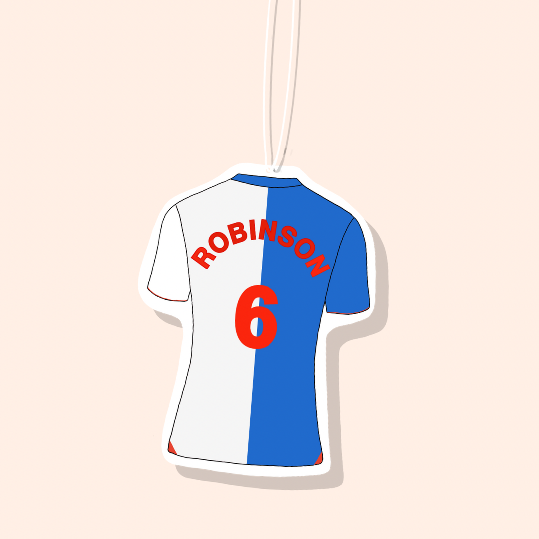 Blackburn Rovers Home Football Shirt Car Freshiee