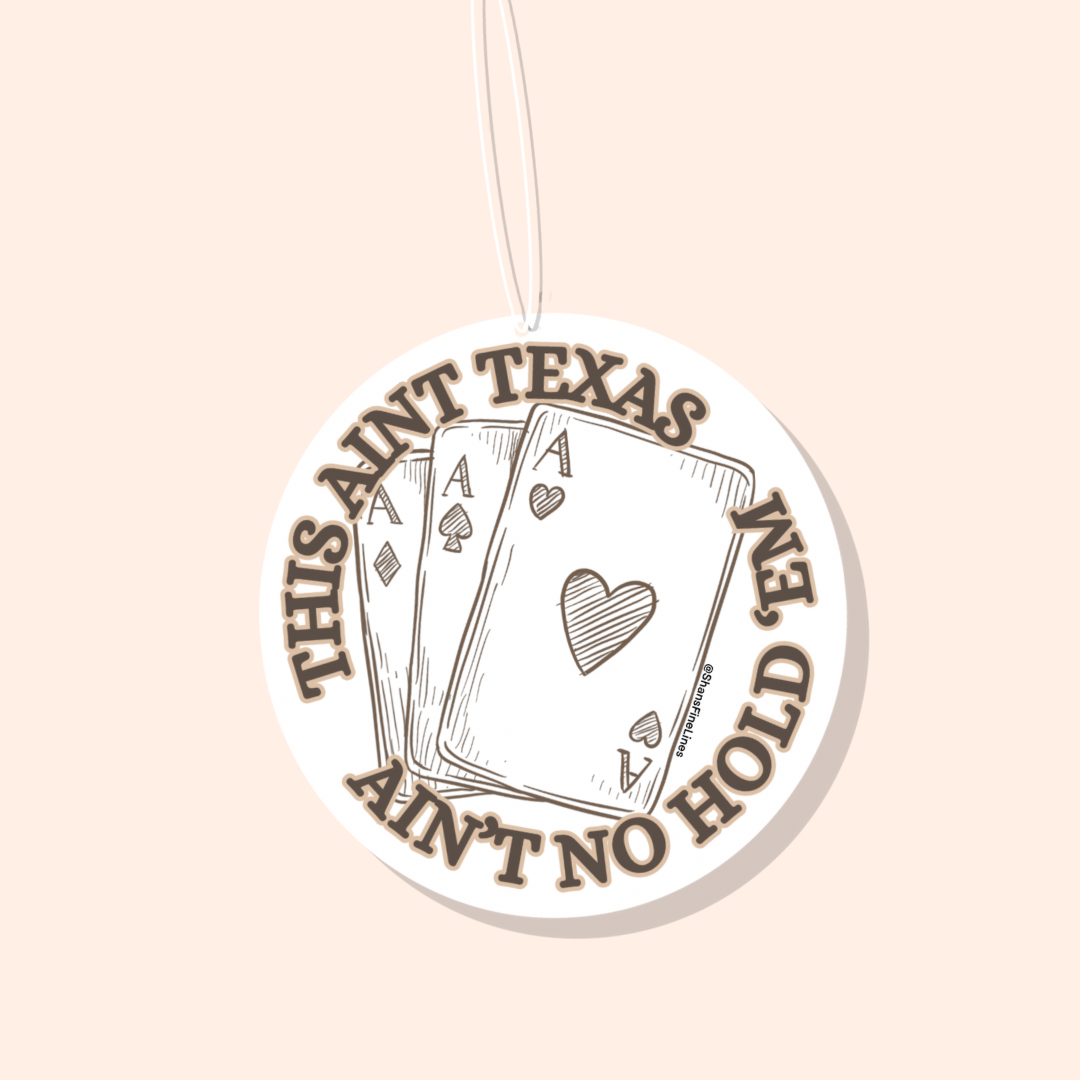 Texas Hold ‘Em Car Freshiee