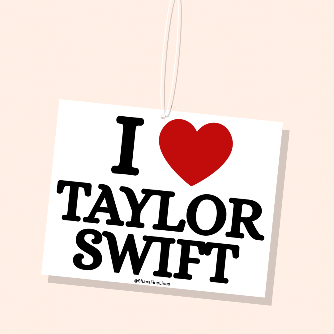 I ❤️ Taylor Swift Car Freshiee