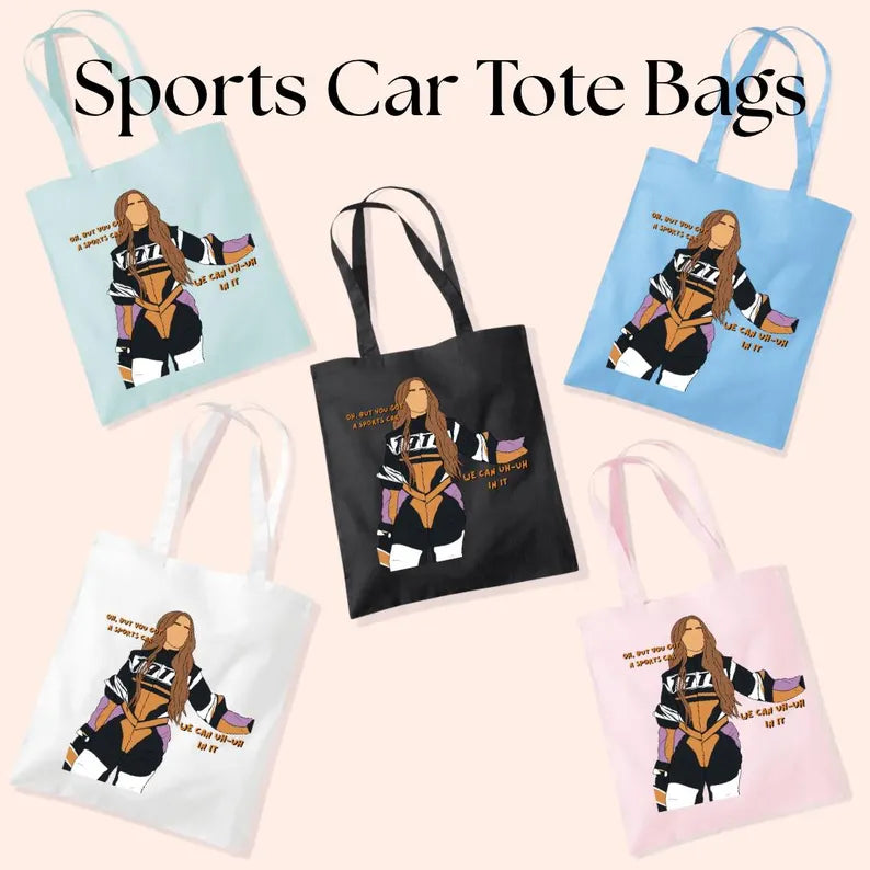 Sports Car Tote Bag