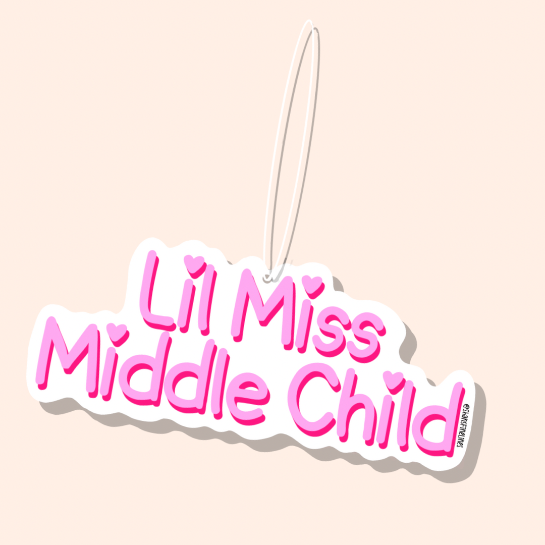 Lil Miss Middle Child Car Freshiee