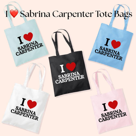 I ❤️ Sabrina Carpenter Tote Bag
