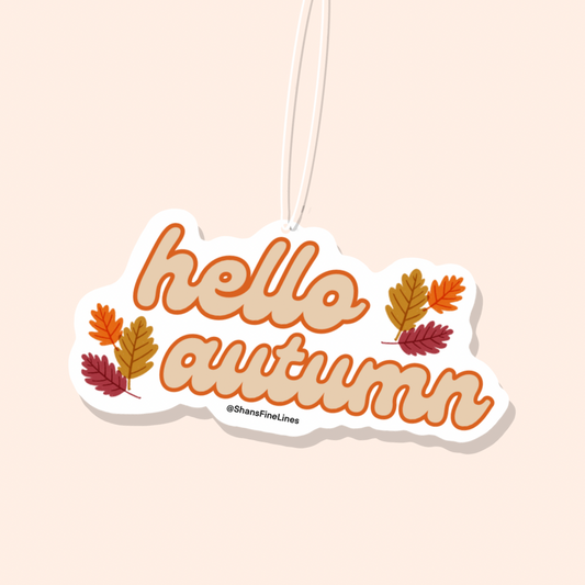 Hello Autumn Car Freshiee