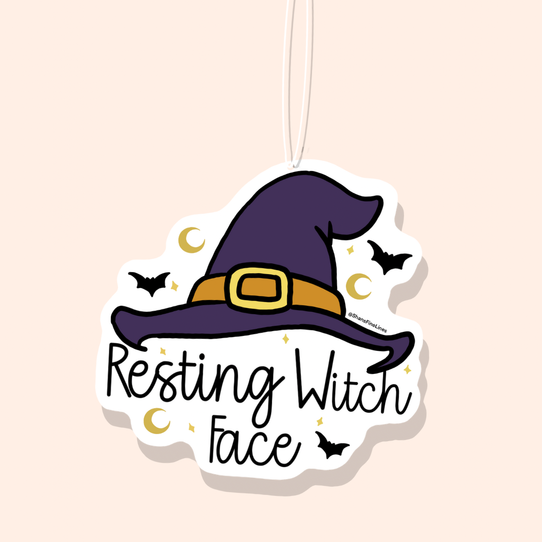 Resting Witch Face Car Freshiee