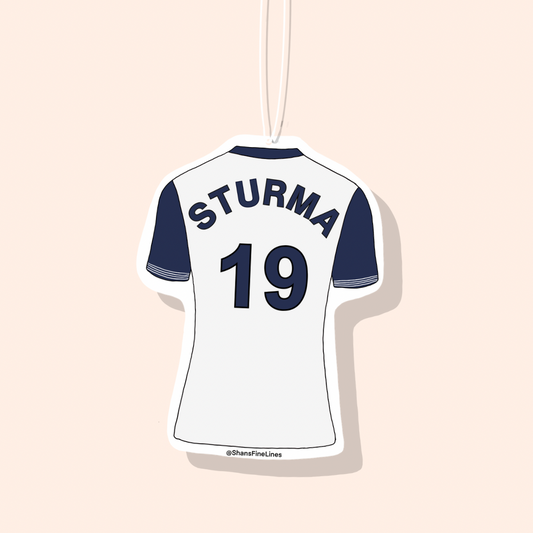 Tottenham Home Football Shirt Car Freshiee