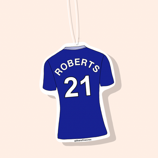 Everton Home Football Shirt Car Freshiee