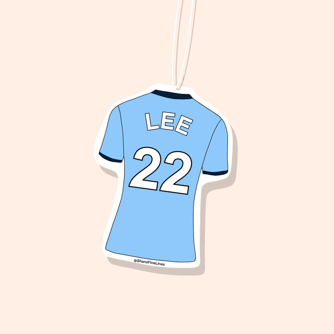 Manchester City Home Football Shirt Car Freshiee