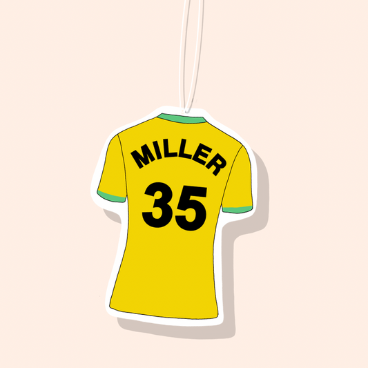 Norwich City Home Football Shirt Car Freshiee