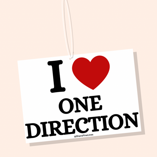 I ❤️ One Direction Car Freshiee