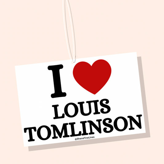 I ❤️ Louis Tomlinson Car Freshiee