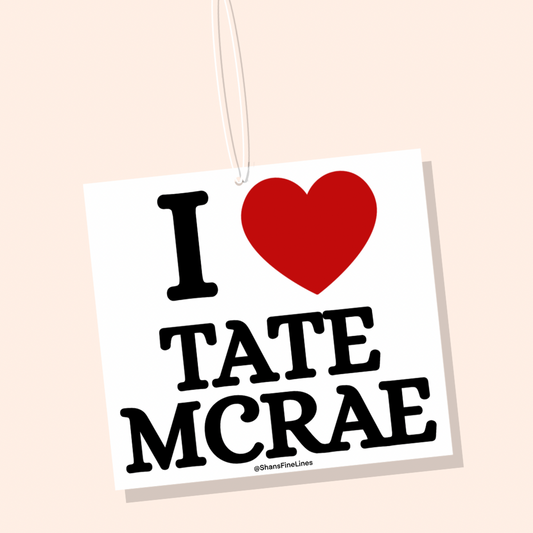I ❤️ Tate McRae Car Freshiee