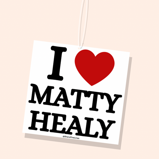 I ❤️ Matty Healy Car Freshiee