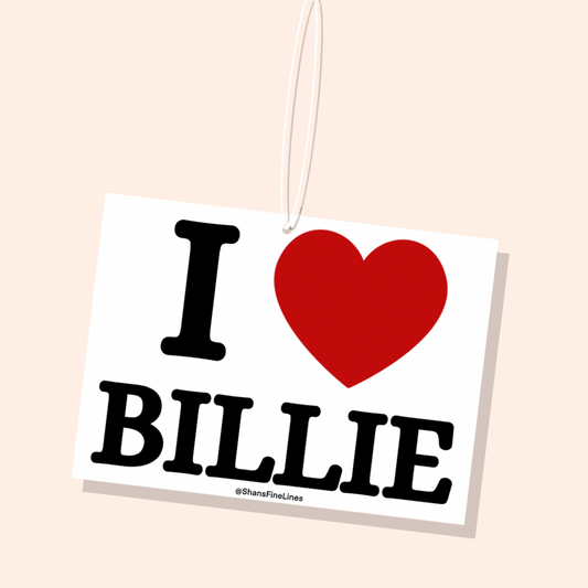 I ❤️ Billie Car Freshiee