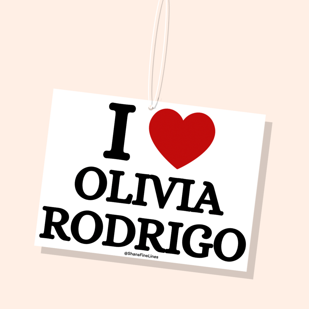 I ❤️ Olivia Rodrigo Car Freshiee