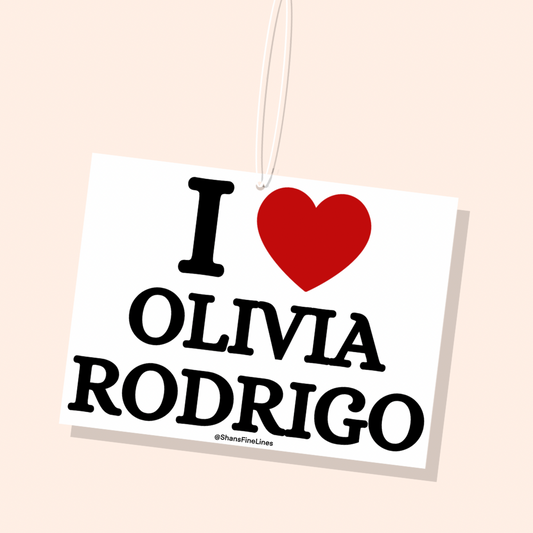 I ❤️ Olivia Rodrigo Car Freshiee