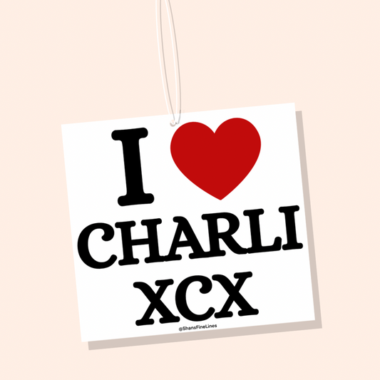 I ❤️ Charli XCX Car Freshiee