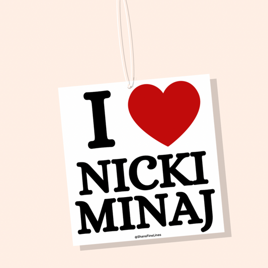 I ❤️ Nicki Minaj Car Freshiee