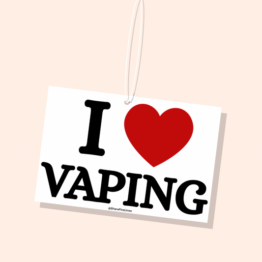 I ❤️ Vaping Car Freshiee