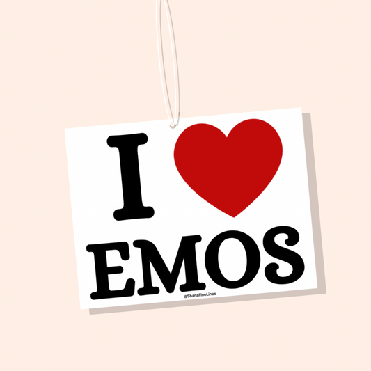 I ❤️ Emos Car Freshiee