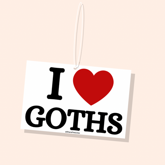 I ❤️ Goths Car Freshiee
