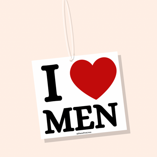 I ❤️ Men Car Freshiee